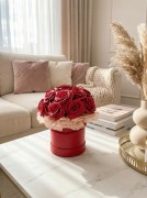 Róże Mydlane Flowerbox Czerwone Wieczne Kwiaty Prezent Dla Niej Elegancki