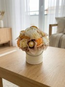 Flower Box Kwiaty Mydlane Wieczne Słodki Bukiet Dekoracja Prezent Urodziny