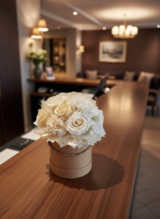 Flower Box Wieczny Bukiet Białe Róże Kwiaty Mydlane Pachnące Gotowy Prezent